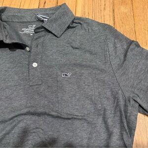 Vineyard Vines Gray Polo Shirt Classic Style
